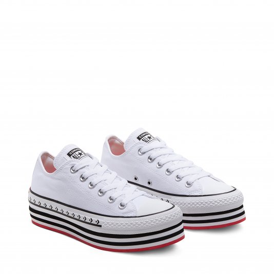 Chuck Taylor All Star Platform Logo Play OX White/Black