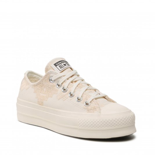 Chuck Taylor All Star Platform Tonal Embroidery OX Vintage White/Egret