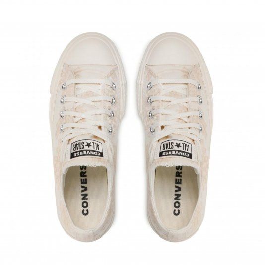 Chuck Taylor All Star Platform Tonal Embroidery OX Vintage White/Egret