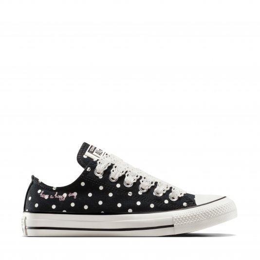 Chuck Taylor All Star Polka Dots OX Black/Vintage White