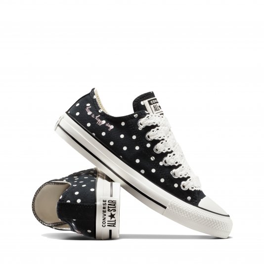 Chuck Taylor All Star Polka Dots OX Black/Vintage White