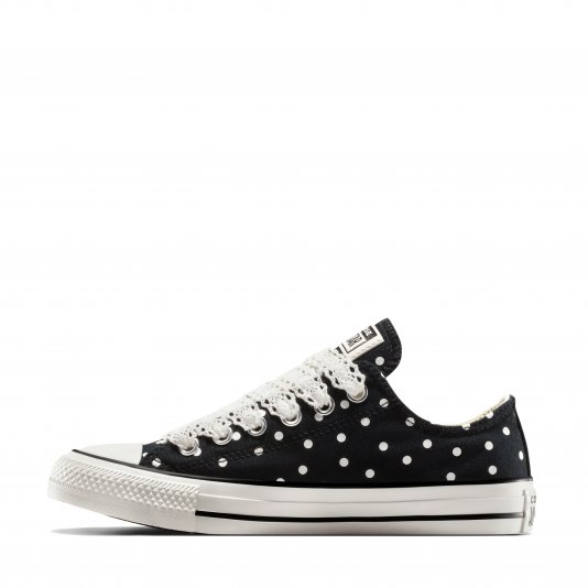 Chuck Taylor All Star Polka Dots OX Black/Vintage White