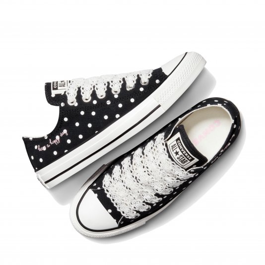 Chuck Taylor All Star Polka Dots OX Black/Vintage White