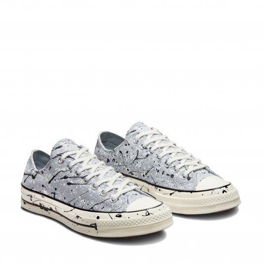 Chuck Taylor Vintage 70 Archive Paint Splatter OX Ash Stone/Black/White