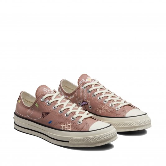 Chuck Taylor Vintage 70 Embroidery OX Burnt Orange/Egret/Black