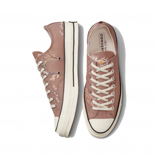 Chuck Taylor Vintage 70 Embroidery OX Burnt Orange/Egret/Black