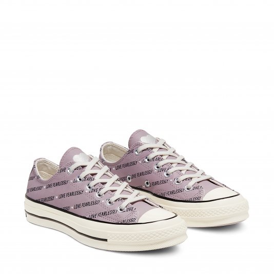 Chuck Taylor Vintage 70 Love Fearlessly OX Amethyst Grey/Egret/Black Leather