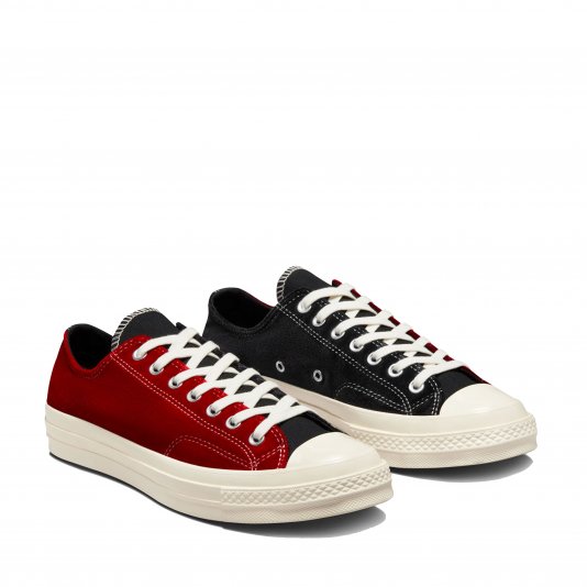 Chuck Taylor Vintage 70 Retro Velvet OX Black/Red/Egret
