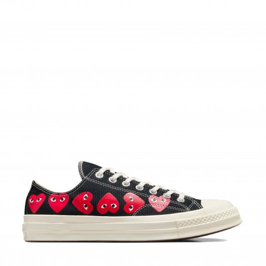 Chuck Taylor Vintage 70 X Comme des Garcons PLAY Multi Heart OX Black/White/High Risk Red