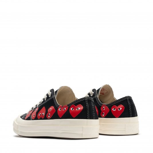 Chuck Taylor Vintage 70 X Comme des Garcons PLAY Multi Heart OX Black/White/High Risk Red