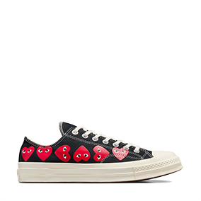 Chuck Taylor Vintage 70 X Comme des Garcons PLAY Multi Heart OX Black/White/High Risk Red