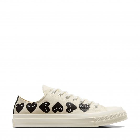 Chuck Taylor Vintage 70 X Comme des Garcons PLAY Multi Heart OX Milk/Black/Egret