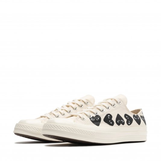 Chuck Taylor Vintage 70 X Comme des Garcons PLAY Multi Heart OX Milk/Black/Egret