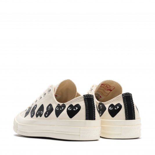 Chuck Taylor Vintage 70 X Comme des Garcons PLAY Multi Heart OX Milk/Black/Egret