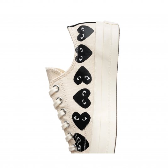 Chuck Taylor Vintage 70 X Comme des Garcons PLAY Multi Heart OX Milk/Black/Egret