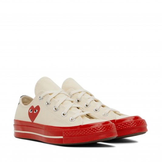 Chuck Taylor Vintage 70 X Comme des Garcons PLAY OX Pristine/Red
