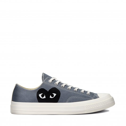Chuck Taylor Vintage 70 X Comme des Garcons PLAY OX Steel Gray/Egret/Black
