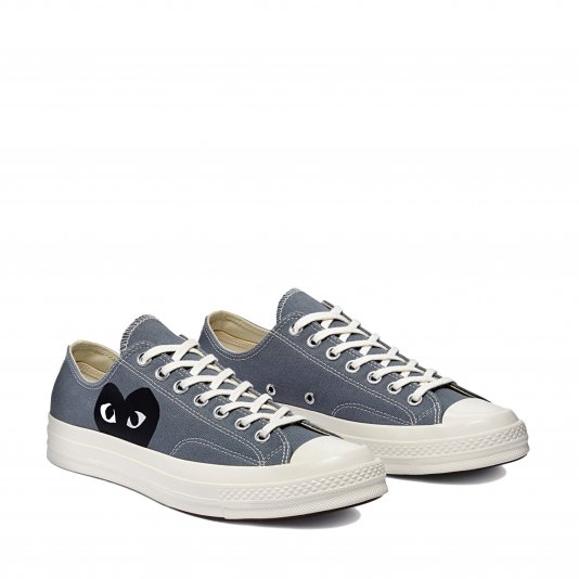 Chuck Taylor Vintage 70 X Comme des Garcons PLAY OX Steel Gray/Egret/Black