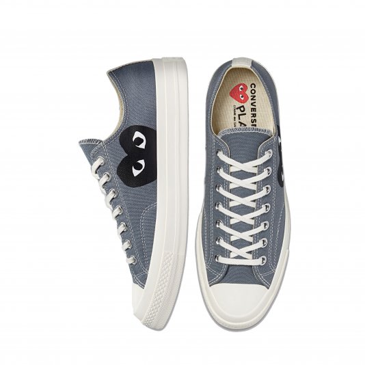 Chuck Taylor Vintage 70 X Comme des Garcons PLAY OX Steel Gray/Egret/Black