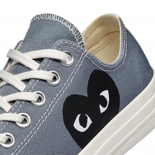 Chuck Taylor Vintage 70 X Comme des Garcons PLAY OX Steel Gray/Egret/Black