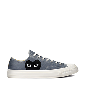 Chuck Taylor Vintage 70 X Comme des Garcons PLAY OX Steel Gray/Egret/Black