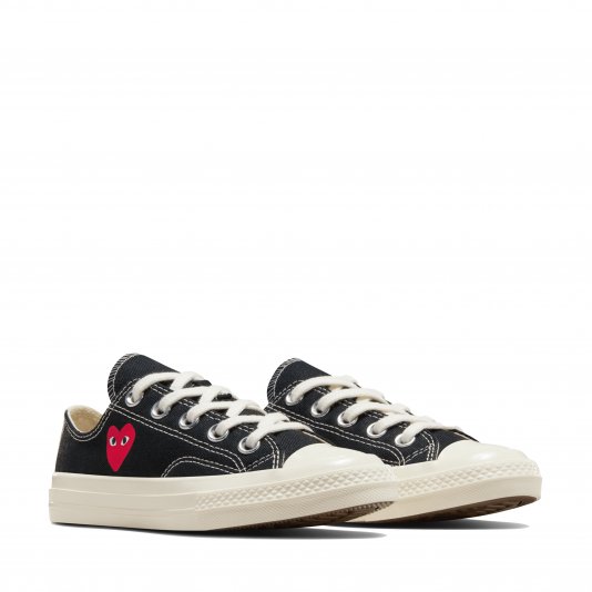 Chuck Taylor Vintage 70 X Comme des Garcons PLAY Single Heart OX HI Black/Red/Egret
