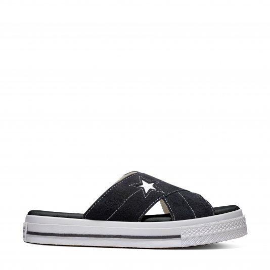 One Star Sandalism Slip Black/Egret/White