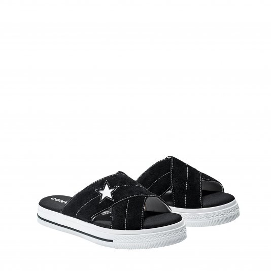 One Star Sandalism Slip Black/Egret/White