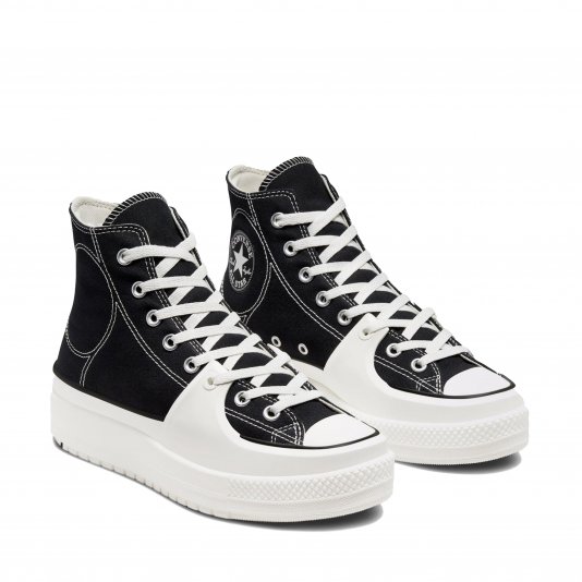 Chuck Taylor All Star Construct HI Black/Vintage White/Egret