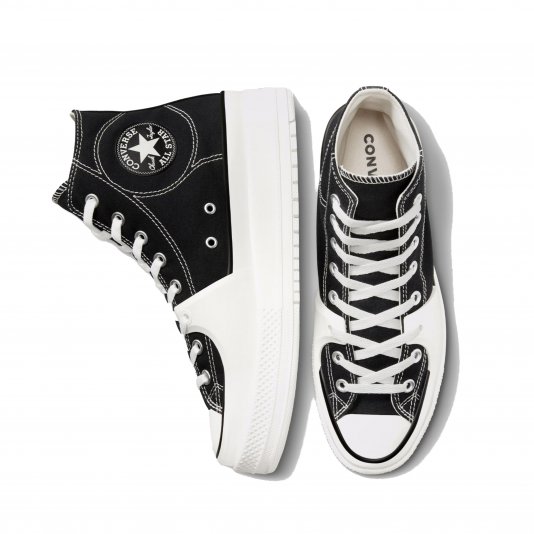 Chuck Taylor All Star Construct HI Black/Vintage White/Egret