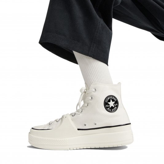 Chuck Taylor All Star Construct HI White/Black/Egret