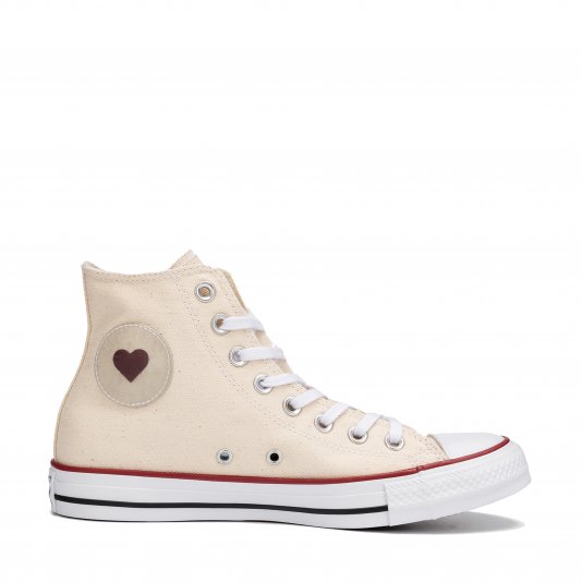 Chuck Taylor All Star HI Denim Love Natural Ivory/White/Garnet