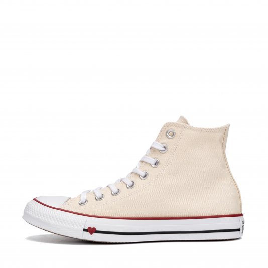 Chuck Taylor All Star HI Denim Love Natural Ivory/White/Garnet