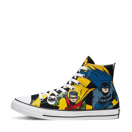 Chuck Taylor All Star HI X Batman Black/White/Lemon Chrome