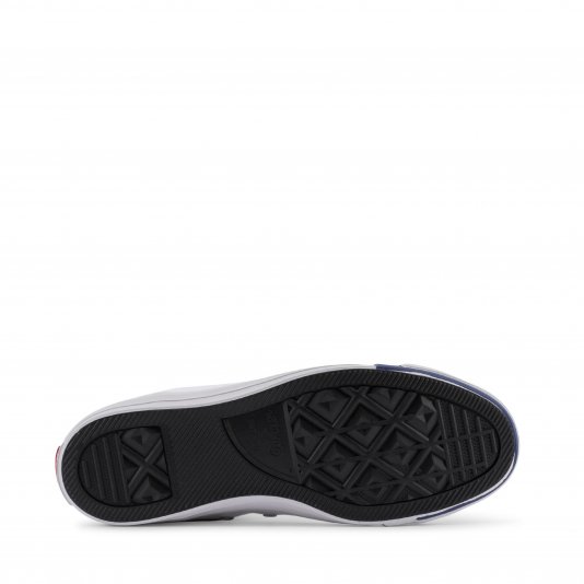 Chuck Taylor All Star Logo Play HI White/Rush Blue/Rose Maroon