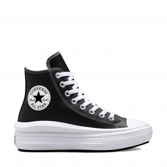 Chuck Taylor All Star Move HI Black Leather