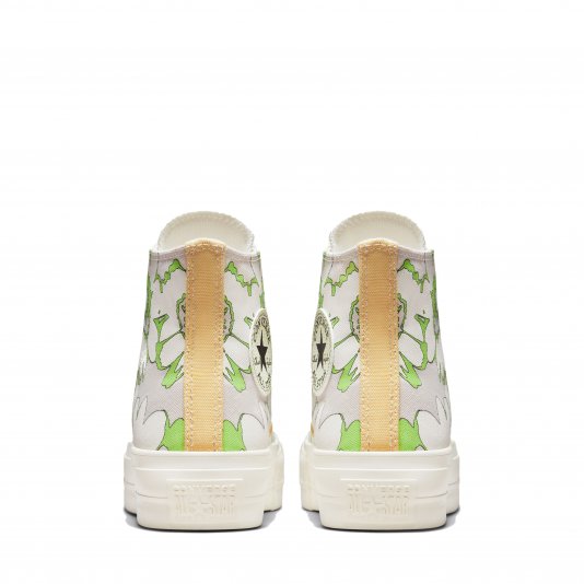 Chuck Taylor All Star Platform Crafted Florals HI Desert Sand/Lime Rave