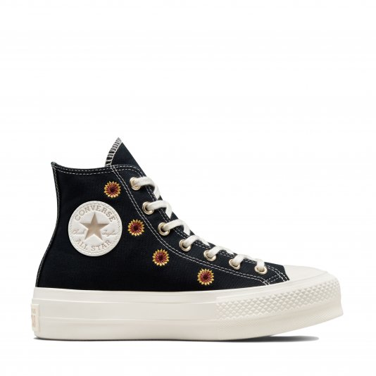 Chuck Taylor All Star Platform Festival Florals HI Black/Egret/Light Gold