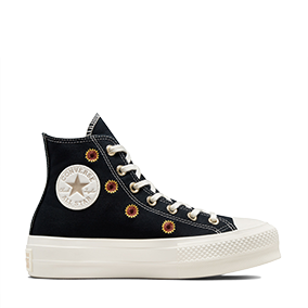 Chuck Taylor All Star Platform Festival Florals HI Black/Egret/Light Gold