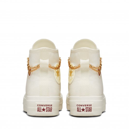 Chuck Taylor All Star Platform Gold Chain HI Egret/Thriftshop Yellow