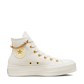 Chuck Taylor All Star Platform Gold Chain HI Egret/Thriftshop Yellow