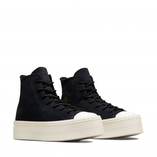 Chuck Taylor All Star Platform Modern HI Black/Egret Suede