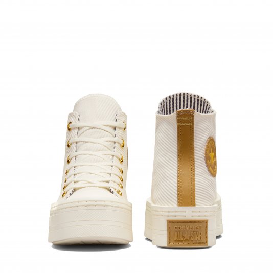 Chuck Taylor All Star Platform Modern HI Egret/Trek Tan/Gold