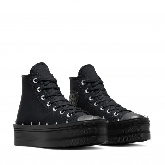 Chuck Taylor All Star Platform Modern Studded HI Mono Black