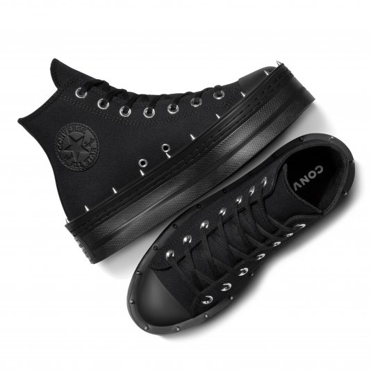 Chuck Taylor All Star Platform Modern Studded HI Mono Black