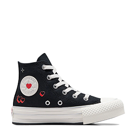 Chuck Taylor All Star Platform Y2K Heart HI Black/Vintage White