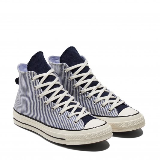 Chuck Taylor Vintage 70 Crafted Stripe HI Washed Indigo/Egret/Black