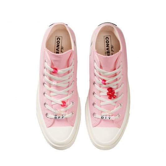 Chuck Taylor Vintage 70 Diy Beads HI Sunrise Pink/Egret/Black