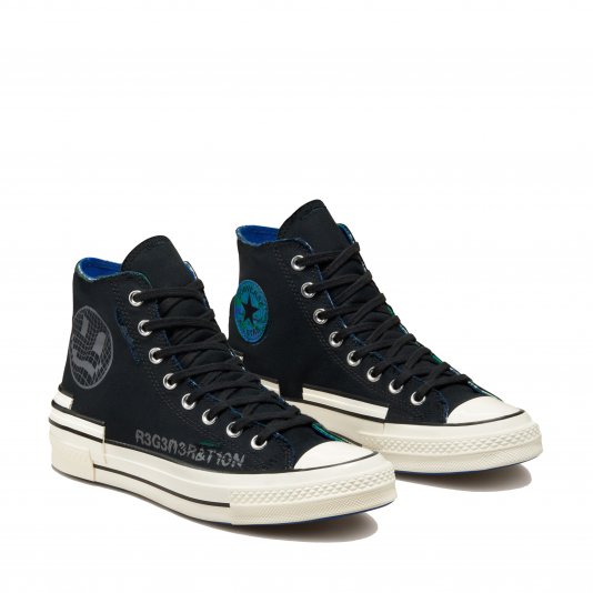 Chuck Taylor Vintage 70 Hacked Heel Tear Away HI Black/Iron Grey/Blue
