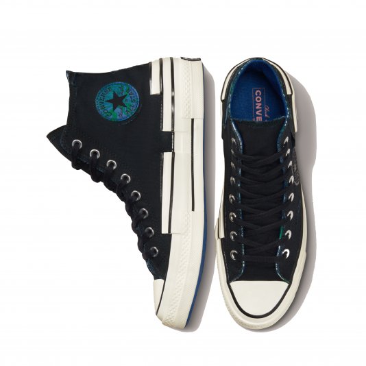 Chuck Taylor Vintage 70 Hacked Heel Tear Away HI Black/Iron Grey/Blue